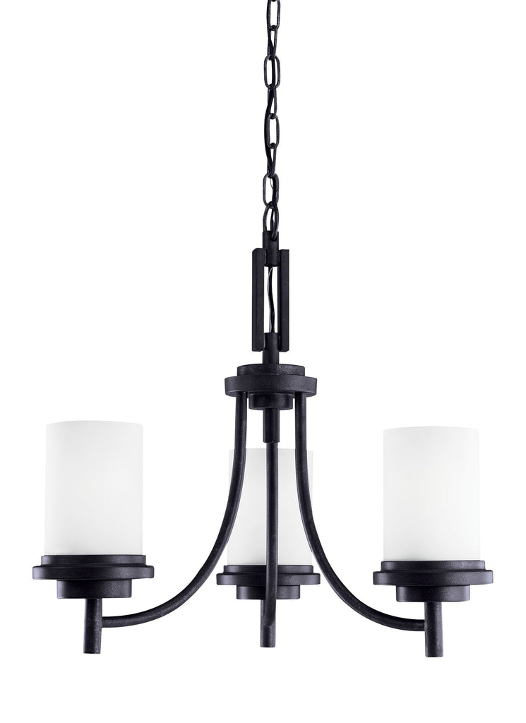 Winnetka Three Light Chandelier - Blacksmith Ceiling Sea Gull Lighting 