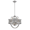 Colson 18"w Pewter Orb Chandelier (with shade) Ceiling Golden Lighting 