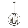 Colson 26"w Etruscan Bronze Orb Chandelier Ceiling Golden Lighting 