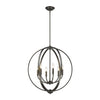 Colson 26"w Etruscan Bronze Orb Chandelier Ceiling Golden Lighting 