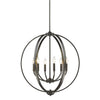 Colson 26"w Etruscan Bronze Orb Chandelier Ceiling Golden Lighting 