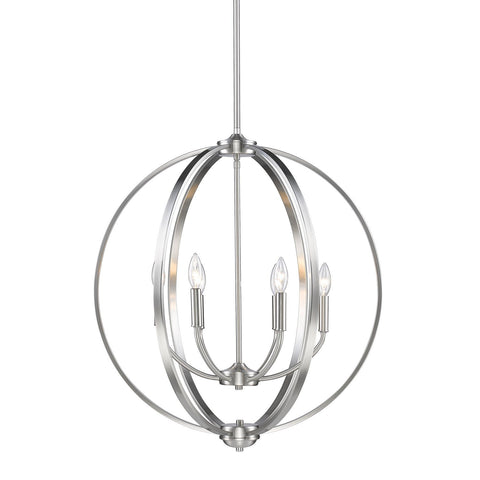 Colson 26"w Pewter Orb Chandelier Ceiling Golden Lighting 