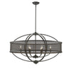 Colson EB Linear Pendant (with shade) in Etruscan Bronze Ceiling Golden Lighting 