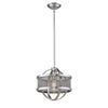 Colson PW Mini Pendant (with shade) in Pewter Ceiling Golden Lighting 