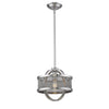 Colson PW Mini Pendant (with shade) in Pewter Ceiling Golden Lighting 