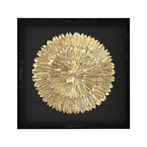 Gold Feather Spiral Wall Art Dimond Home 