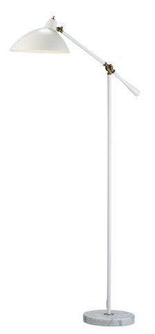 Peggy White Modern Floor Lamp Lamps Adesso 