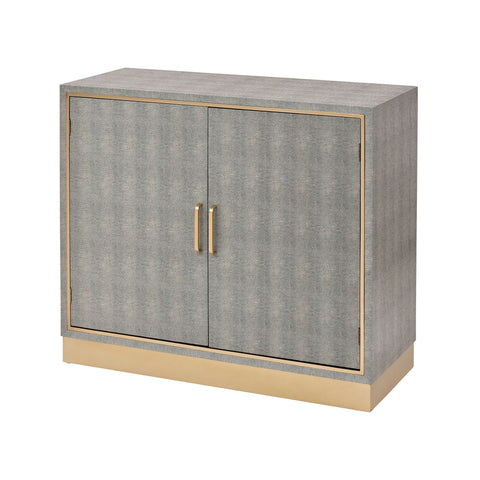 Sands Point 2-Door Cabinet in Grey and Gold Furniture ELK Home 