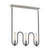 Continuum 6 Light Chandelier in Silvered Graphite with Polished Nickel Accents Ceiling ELK Lighting 