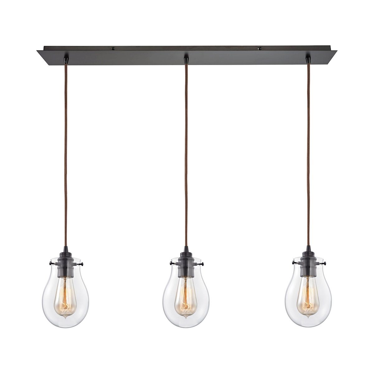 Jaelyn 3 Light Pendant In Oil Rubbed Bronze Ceiling Elk Lighting 