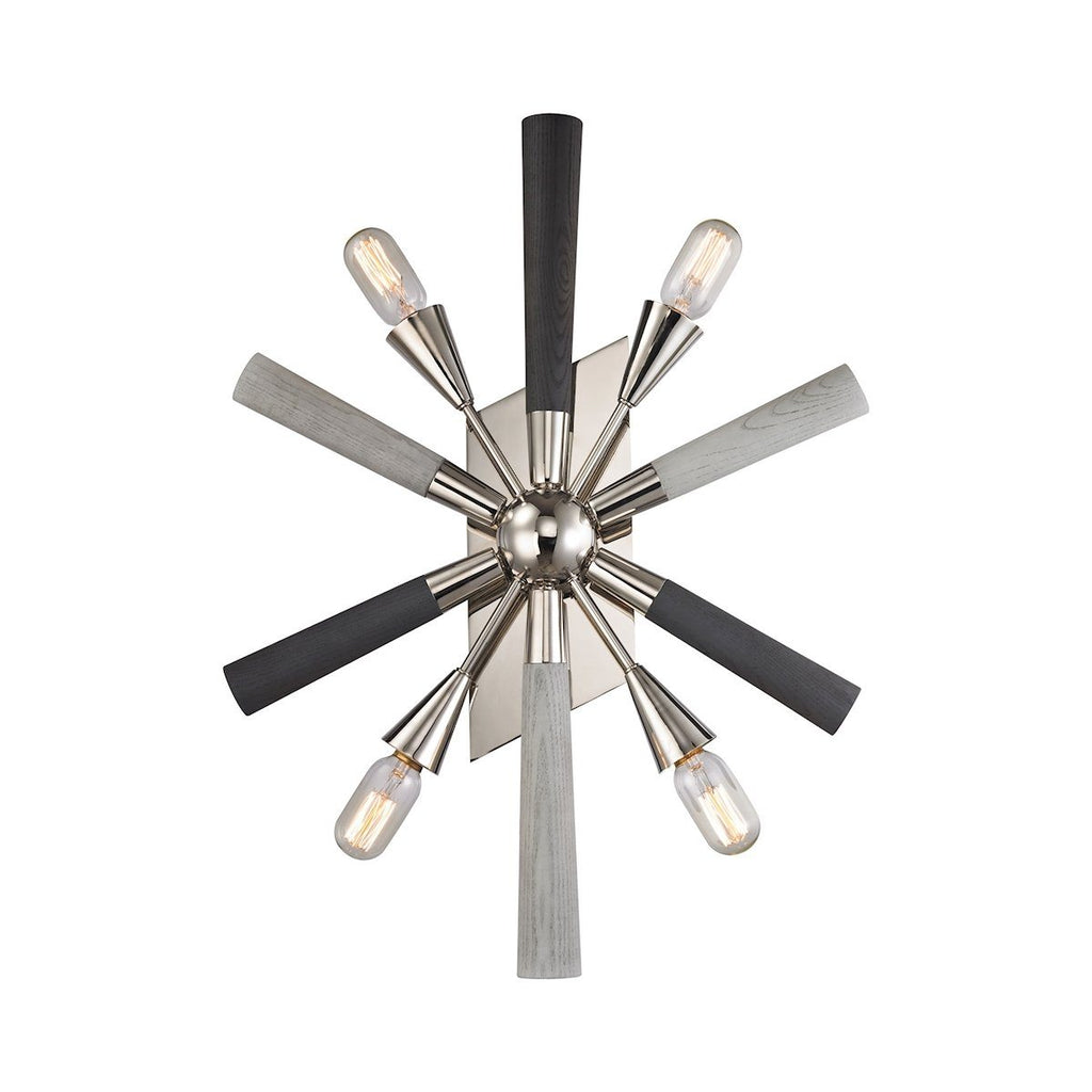 Solara 4 Light Wall Sconce In Polished Chrome Wall Sconce Elk Lighting 