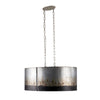 Cannery 6-Lt Oval/Linear Pendant - Ombre Galvanized Ceiling Varaluz 