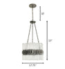 Astrid 6-Lt Chandelier - New Bronze Ceiling Varaluz 