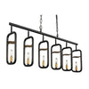 Bar None 6-Lt Linear - Aged Gold/Rustic Bronze Ceiling Varaluz 