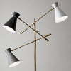 Lyle 3-Arm Antique Brass Modern Floor Lamp Lamps Adesso 