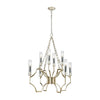 Sylvanna 8 Chandelier Antique Silver Leaf/Dark Graphite Ceiling Elk Lighting 