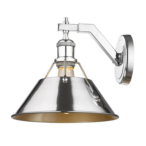 Orwell 10"h Wall Sconce in Chrome Wall Golden Lighting 