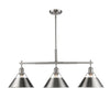 Orwell 36"w Pewter Linear Pendant with Pewter Shades Ceiling Golden Lighting Pewter 