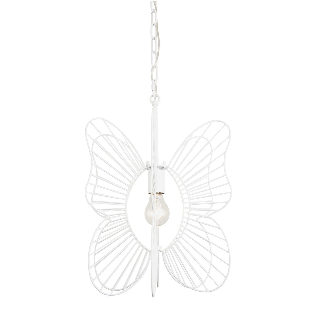 Monarch Butterfly 1-Lt Pendant - White Ceiling Varaluz 
