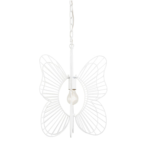 Monarch Butterfly 1-Lt Pendant - White Ceiling Varaluz 