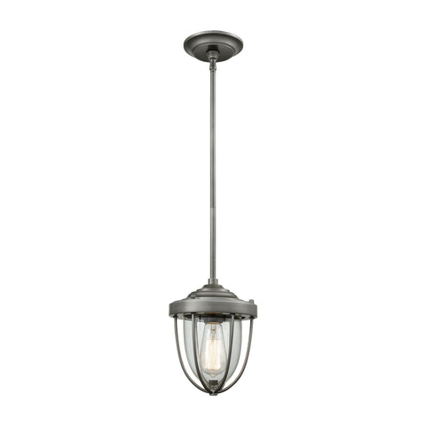 Sturgis 1 Pendant Weathered Zinc Ceiling Elk Lighting 