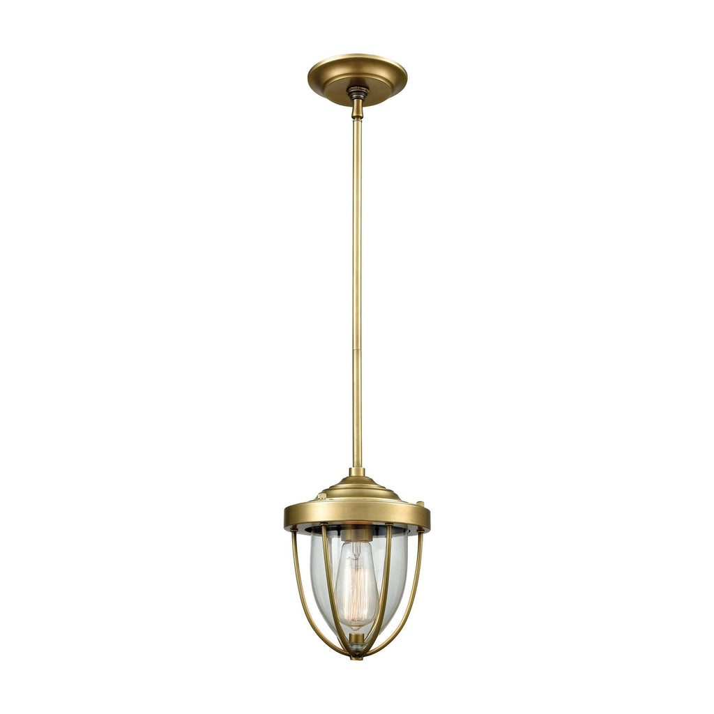 Sturgis 1 Pendant Satin Brass Ceiling Elk Lighting 