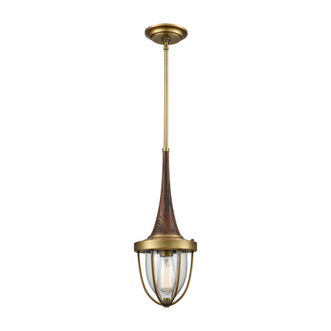 Sturgis 1 Pendant Brushed Antique Brass Ceiling Elk Lighting 