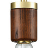 Socketholder 1 Pendant Satin Brass Ceiling Elk Lighting 