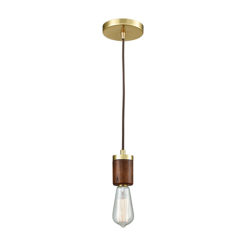 Socketholder 1 Pendant Satin Brass Ceiling Elk Lighting 