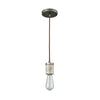 Socketholder 1 Pendant Weathered Zinc Ceiling Elk Lighting 