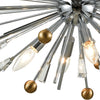 Williston 8 Pendant Polished Chrome/Satin Brass Ceiling Elk Lighting 