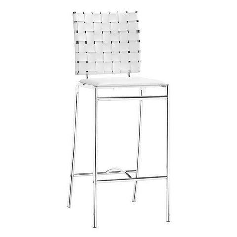 Criss Cross Counter Chair White (Set of 2) Furniture Zuo 