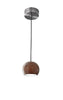 Cypress LED 4" Round Woodgrain Mini Pendant Ceiling Adesso 