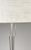 Hayworth Brushed Steel 22"h Table Lamp Lamps Adesso 