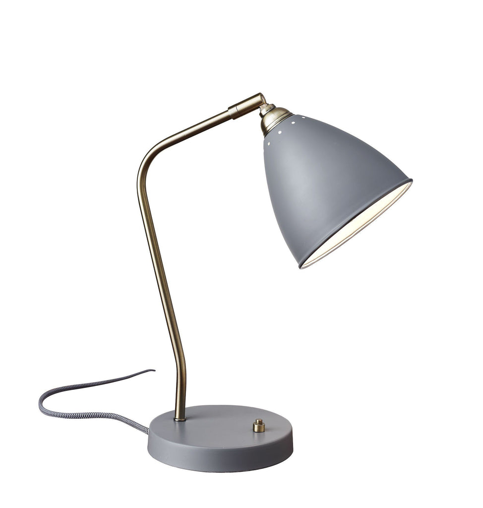 Chelsea Desk Lamp Grey Lamps Adesso 