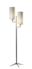 Davis Antique Brass & Black Floor Lamp Lamps Adesso 