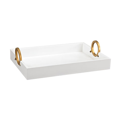 Kline Gold And White Tray ACCESSORIES Sterling 