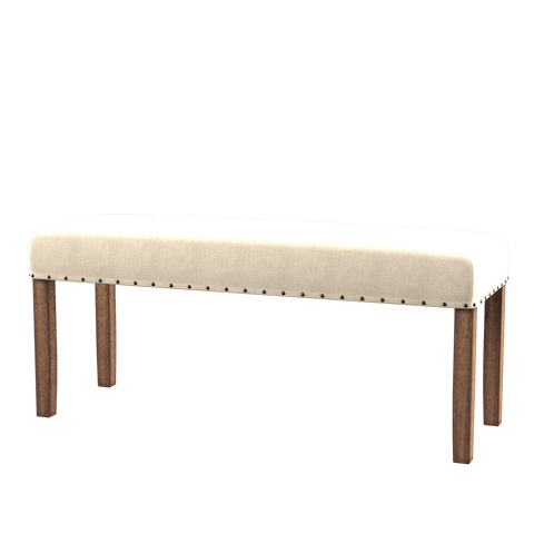 Fera Dining Bench Ivory Linen Furniture Enitial Lab 