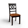 Posie Two-Tone Dining Chair Black & Cherry (Set of 2) Furniture Enitial Lab 
