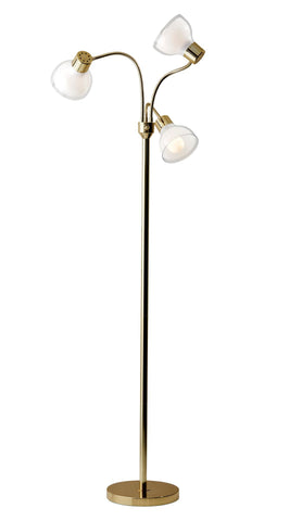 Presley 3-Arm Floor Lamp - Gold Lamps Adesso 