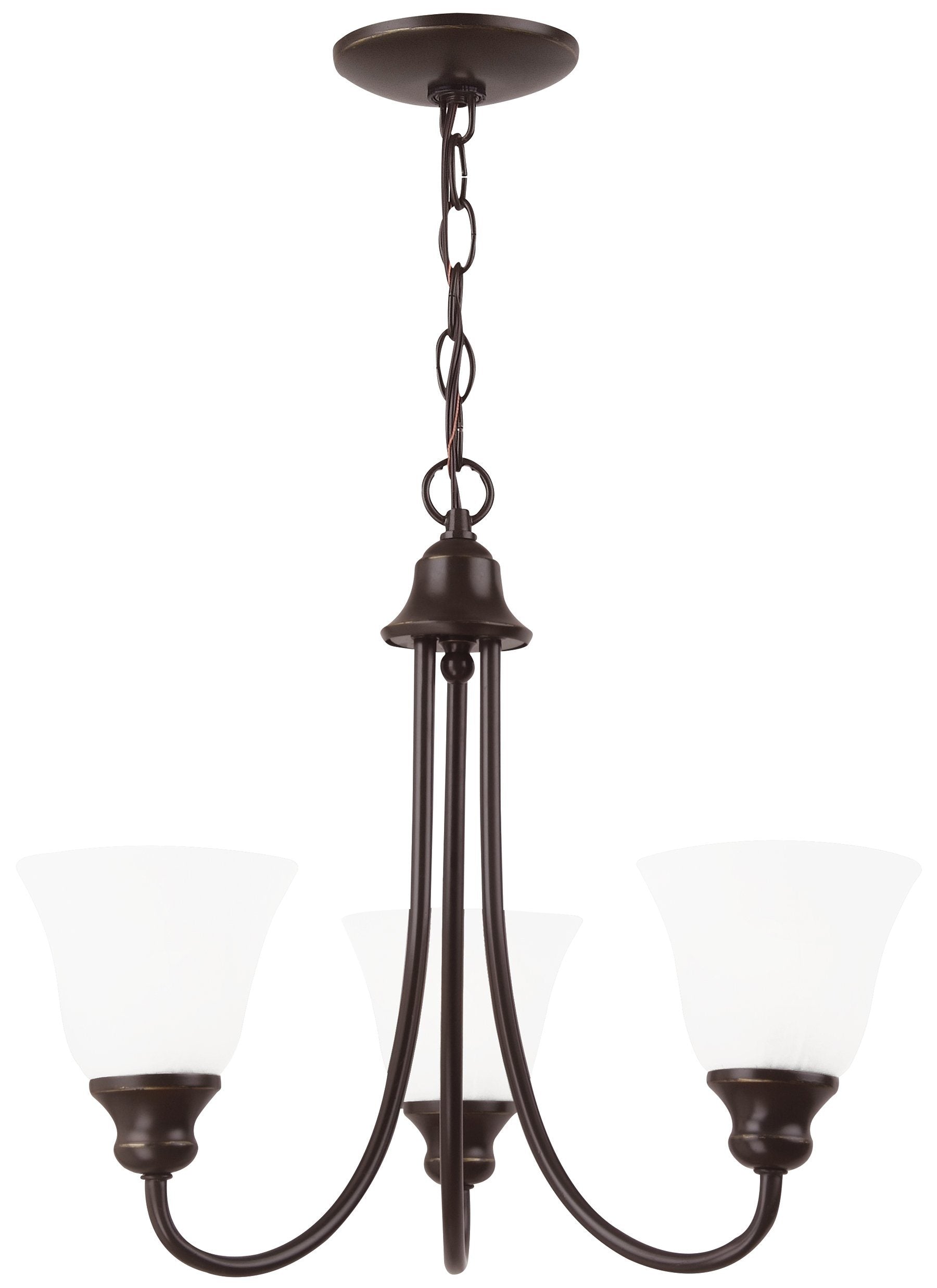 Windgate Three Light Chandelier - Heirloom Bronze Ceiling Sea Gull Lighting 