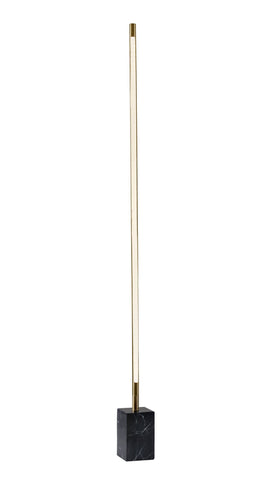 Felix LED Wall Washer Floor Lamp - Brass Lamps Adesso 