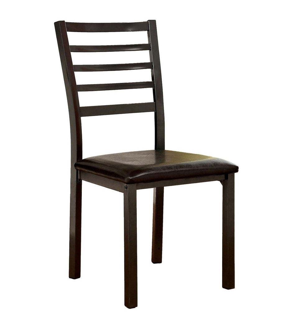 Jilen Leatherette Dining Chair Black (Set of 2) Furniture Enitial Lab 