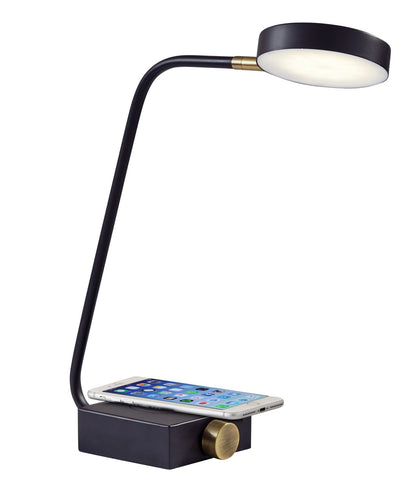 Conrad AdessoCharge LED Desk Lamp - Black