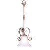 Panthera 1-Light Pendant In Silver Stone Bronze Ceiling ELK Lighting 