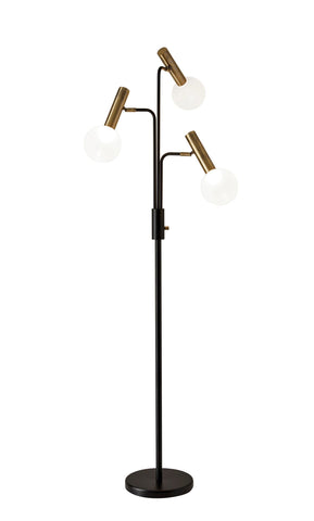 Sinclair LED 3-Arm Floor Lamp Lamps Adesso 
