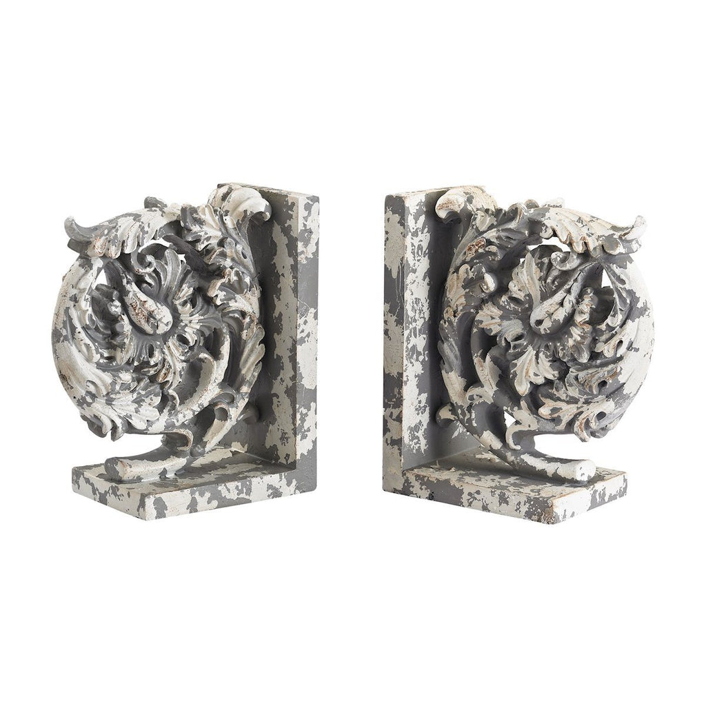 Aged Plaster Scroll Bookends ACCESSORIES Sterling 