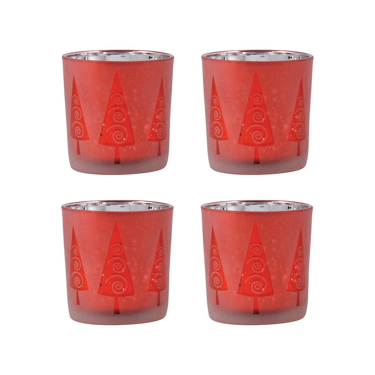 Modern Tree Set of 4 Votives Accessories Pomeroy 