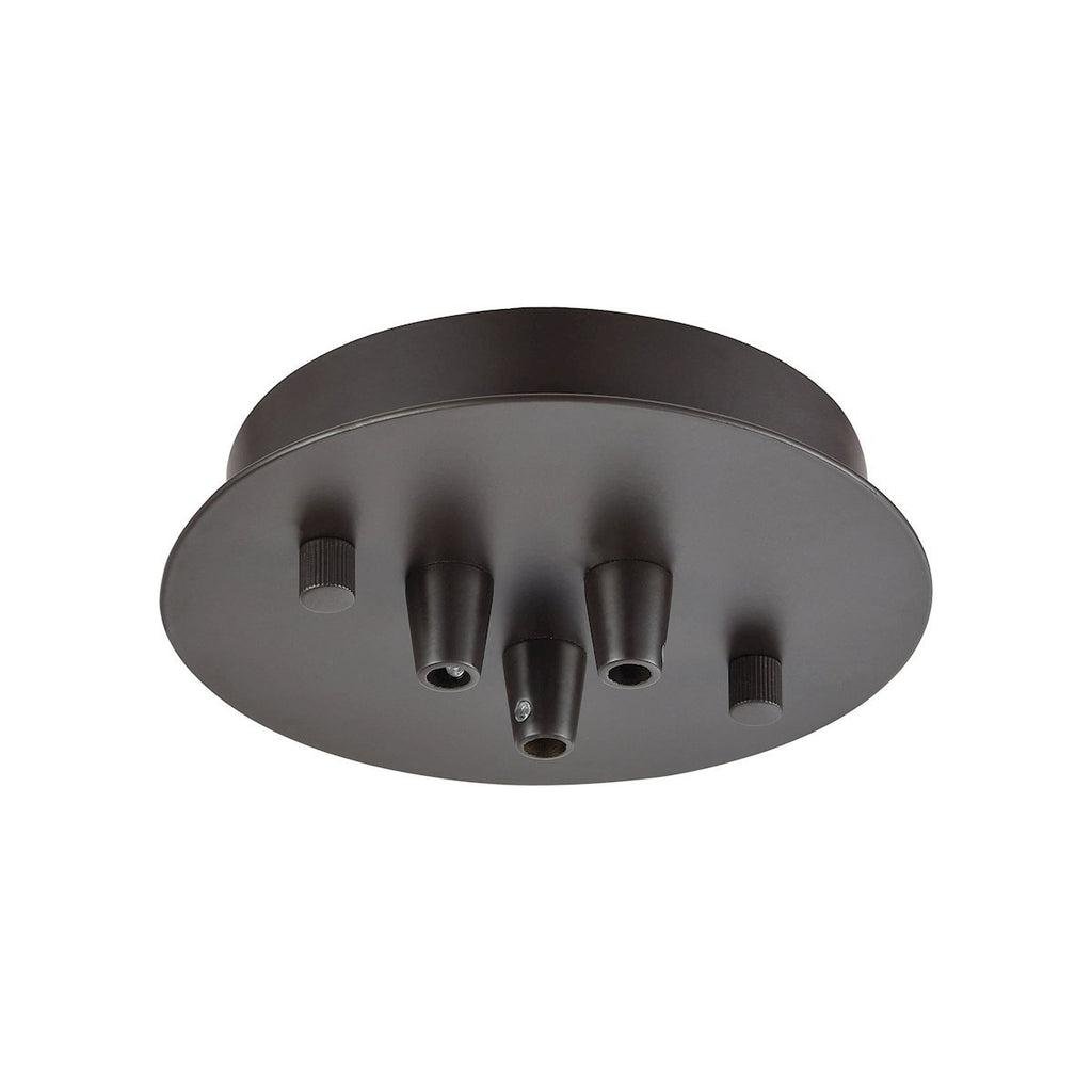 Illuminaire Accessories 3 Light Small Round Canopy In Oil Rubbed Bronze Parts/Hardware Elk Lighting 