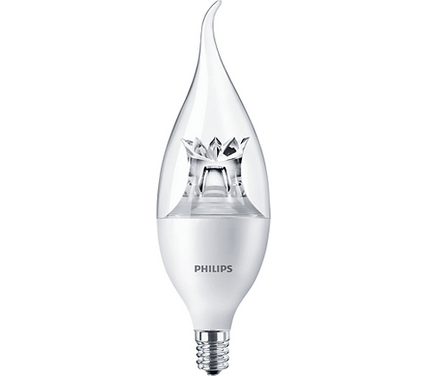 Philips 4.5W E12 Flame Tip 827-22 Dimmable (Set of 10)